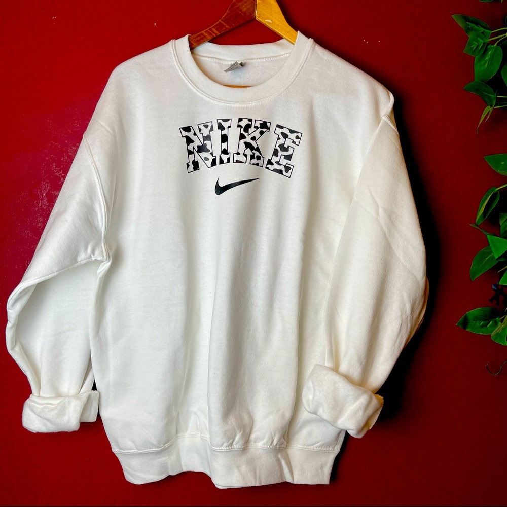 Nike inspired Cow pint crewneck